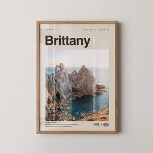 Brittany Print, Brittany Wall Art, Brittany Poster, Brittany Photo, Brittany Wall Décor, Brittany Map, France