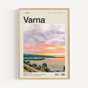 Varna Print Schwarzweiß, Varna Wandkunst, Varna Poster, Varna Foto, Varna Wanddekor, Varna Karte, Bulgarien