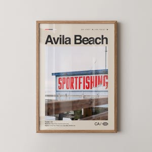 Avila Beach Print California, Avila Beach Wall Art, Avila Beach Poster, Avila Beach Photo, San Luis Obispo Bay, Avila Pier, Pirate&#39;s Cove