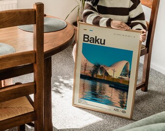 Baku Print Baku, Azerbaijan Wall Art, Baku Poster, Baku Photo