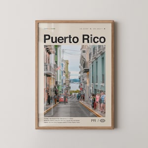 Puerto Rico print nr. 2, Puerto Rico muurkunst, Puerto Rico poster, Puerto Rico foto, Puerto Rico muur decor, San Juan