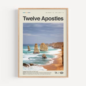 Twelve Apostles Print Black and White, Twelve Apostles Wall Art, Twelve Apostles Poster, Twelve Apostles Photo, Victoria, Australia