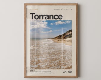 Impressão de Torrance Califórnia, Arte de parede de Torrance, Pôster de Torrance, Foto de Torrance, Praia de Torrance, Parque Wilson, Reserva Madrona Marsh, Del Amo