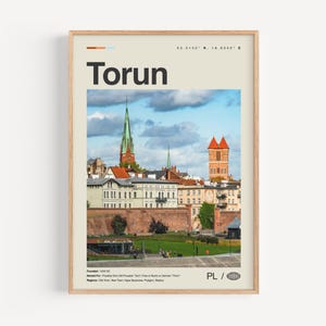 Torun Print Schwarzweiß, Toruń Wandkunst, Toruń Poster, Toruń Foto, Toruń Wanddekor, Toruń Karte, Polen