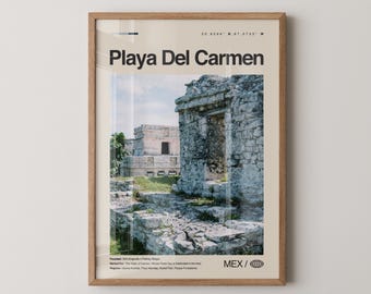 Impressão de Playa del Carmen México, arte de parede de Playa del Carmen, pôster de Playa del Carmen, foto de Playa del Carmen, Quinta Avenida, Playa Mamitas