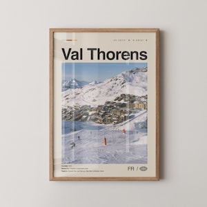 Val Thorens Print, Val Thorens Wall Art, Val Thorens Poster, Val Thorens Photo, Val Thorens Wall Décor, Savoie, France