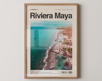 Riviera Maya Print Mexico, Riviera Maya Wall Art, Riviera Maya Poster, Riviera Maya Photo, Xcaret Park, Tulum, Playa del Carmen, Cozumel