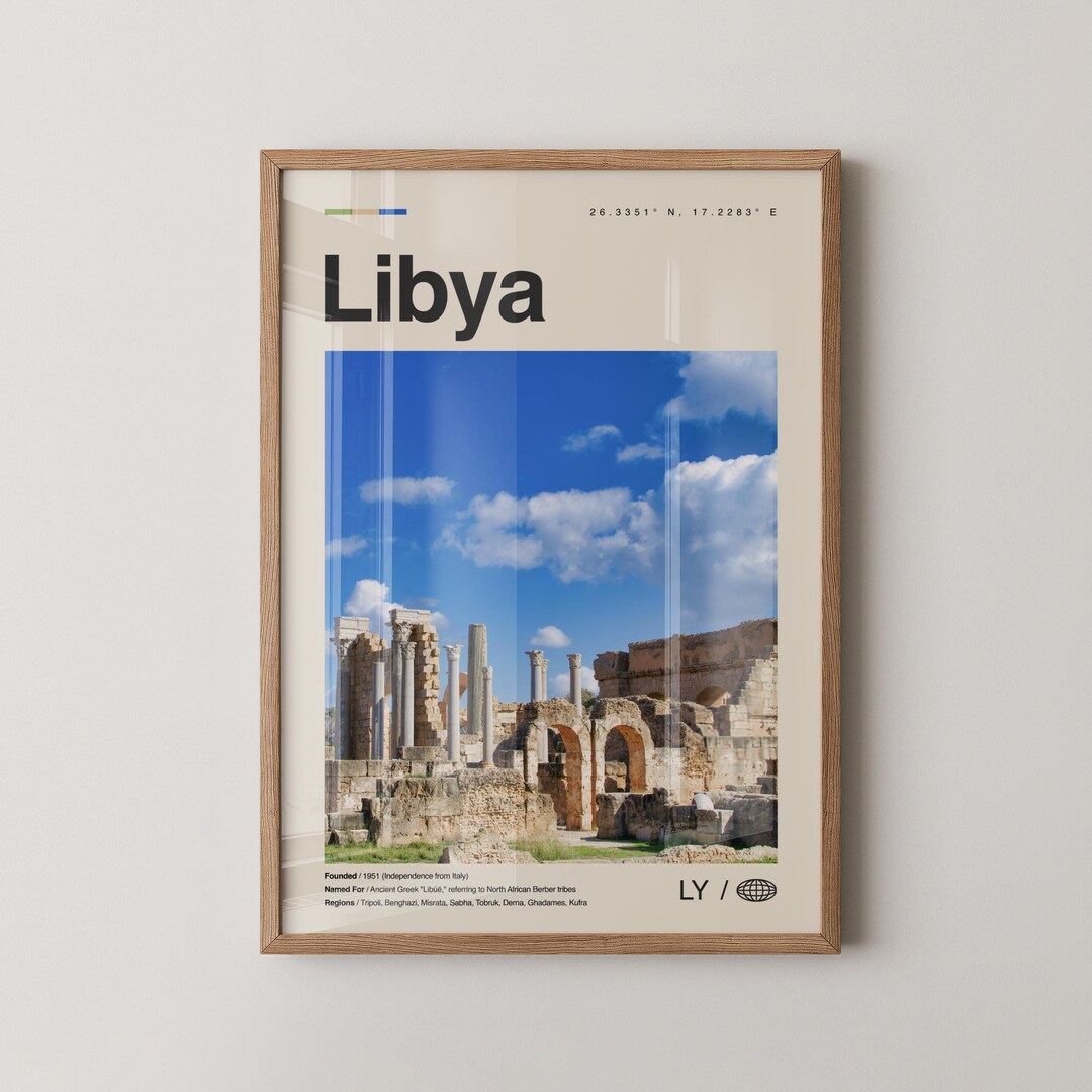 Libya Print, Libya Wall Art, Libya Poster, Libya Photo, Libya Wall ...