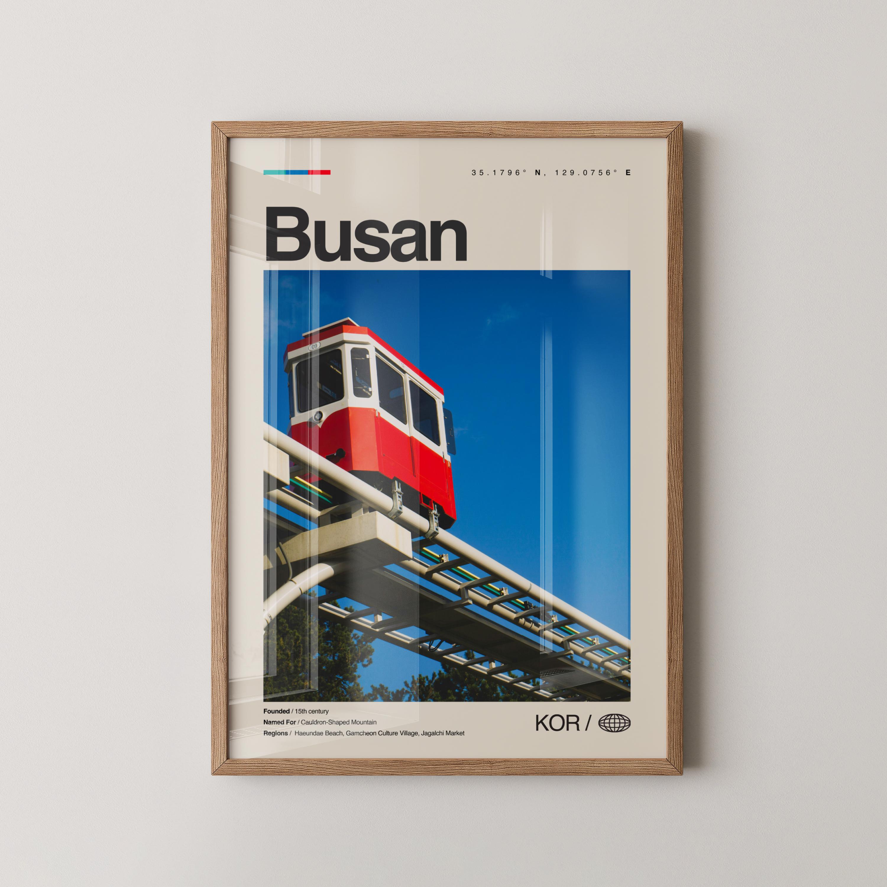 Busan Print South Korea, Busan Wall Art, Busan Poster, Busan Photo ...
