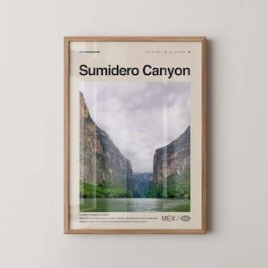 Sumidero Canyon Print Mexico, Sumidero Canyon Wall Art, Sumidero Canyon Poster, Sumidero Canyon Photo, Grijalva River, La Ceiba Lookout