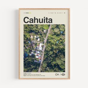 Cahuita Print Schwarzweiß, Cahuita Wandkunst, Cahuita Poster, Cahuita Foto, Cahuita Wanddekor, Cahuita Karte, Costa Rica