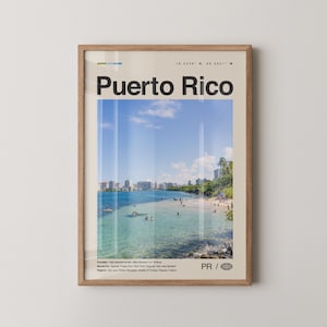 Puerto Rico print nr. 1, Puerto Rico kunst aan de muur, Puerto Rico poster, Puerto Rico foto, Puerto Rico muur decor, San Juan