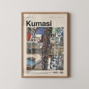 Kumasi Print, Kumasi Wall Art, Kumasi Poster, Kumasi Photo, Kumasi Wall Decor, Ghana, Comassie, Coomassie, Kumase, Africa