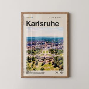 Karlsruhe Print, Karlsruhe Wall Art, Karlsruhe Poster, Karlsruhe Photo, Karlsruhe Wall Décor, Karlsruhe Map, Germany