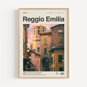 Reggio Emilia Druck Schwarzweiß, Reggio Emilia Kunst, Reggio Emilia Poster, Reggio Emilia Foto, Reggio Emilia Dekor, Reggio Emilia Karte