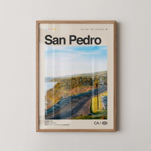 San Pedro Print California, San Pedro Wall Art, San Pedro Poster, San Pedro Photo, Cabrillo Beach, Point Fermin Lighthouse, USS Iowa Museum