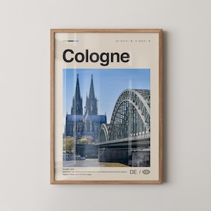 Cologne Print, Cologne Wall Art, Cologne Poster, Cologne Photo, Cologne Wall Decor, Germany, Köln, Deutschland Europe