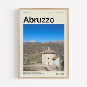 Abruzzen Poster Schwarzweiß Nr. 1, Abruzzen Wandkunst, Abruzzen Poster, Abruzzen Foto, Abruzzen Wanddekor, Abruzzen Karte, Italien