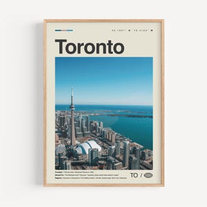 Impresión en blanco y negro de Toronto n.º 1, arte mural de Toronto, póster de Toronto, fotografía de Toronto, decoración de pared de Toronto, Ontario, Canadá, Norteamérica