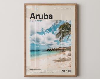 Aruba Print No 1, Aruba Wall Art, Aruba Poster, Aruba Photo, Aruba Wall Decor, Country Art Print, Oranjestad, Caribbean