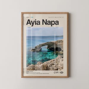 Ayia Napa Print Ayia Napa, Cyprus Wall Art, Ayia Napa Poster, Ayia Napa Photo, Nissi Beach, Ayia Napa Monastery, Love Bridge, Makronissos