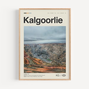 Kalgoorlie Print Schwarz und Weiß, Kalgoorlie Wandkunst, Kalgoorlie Poster, Kalgoorlie Foto, Kalgoorlie Wanddekor, Kalgoorlie Karte