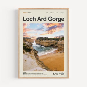 Loch Ard Gorge Print, Loch Ard Gorge Wandkunst, Mandurah Poster, Foto, Loch Ard Gorge Wand-Dekor, Loch Ard Gorge Karte, Australien