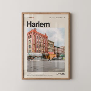Harlem Print New York, Harlem Wall Art, Harlem Poster, Harlem Photo, Apollo Theater, Marcus Garvey Park, The Studio Museum in Harlem
