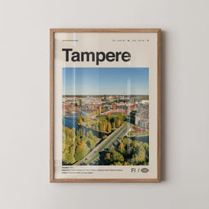 Tampere Print, Tampere Wall Art, Tampere Poster, Tampere Photo, Tampere Wall Décor, Tampere Map, Finland