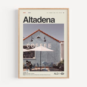 Altadena Print California, Altadena Wall Art, Altadena Poster, Altadena Photo, Eaton Canyon, Mount Lowe Railway, Farnsworth Park, Cobb Estat