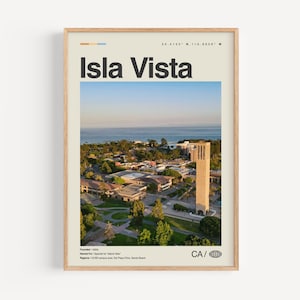 Isla Vista Print California, Isla Vista Wall Art, Isla Vista Poster, Isla Vista Photo, Sands Beach, Campus Point, Isla Vista Bluffs