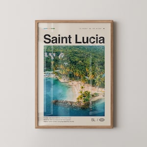Saint Lucia Print, Saint Lucia Wall Art, Saint Lucia Poster, Saint Lucia Photo, St. Lucia, Sainte-Lucie, Castries Caribbean