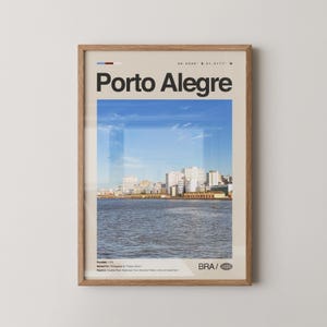Porto Alegre print, Porto Alegre wall art, Porto Alegre poster, Porto Alegre photo, Guaíba River, Usina do Gasômetro, Fundação Ibere