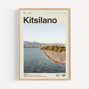 Kitsilano Print Schwarzweiß, Kitsilano Wandkunst, Kitsilano Poster, Kitsilano Foto, Kitsilano Dekor, Kitsilano Karte, Vancouver, Kanada