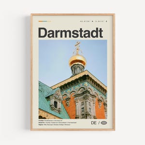 Darmstädter Poster Schwarzweiß, Bilder in Schwarz Weiß, Bilder der Wand, Bilder Poster, Bilder treten in die Stadt ein