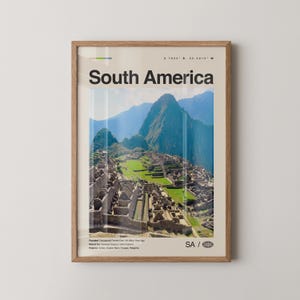 South America Print, South America Wall Art, South America Poster, South America Photo, South America Wall Decor