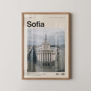 Sofia Print, Sofia Wall Art, Sofia Poster, Sofia Photo, Sofia Wall Decor, City Art Print, Bulgaria, София, България, Europe
