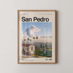 San Pedro Print California, San Pedro Wall Art, San Pedro Poster, San Pedro Photo, Cabrillo Beach, Point Fermin Lighthouse, USS Iowa Museum