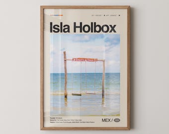 Isla Holbox Print Mexico, Isla Holbox Wall Art, Isla Holbox Poster, Isla Holbox Photo, Punta Cocos, Holbox Island Beaches, Yalahau Lagoon