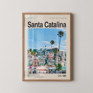 Santa Catalina Print California, Santa Catalina Wall Art, Santa Catalina Poster, Santa Catalina Photo, Avalon Bay, Descanso Beach, Catalina