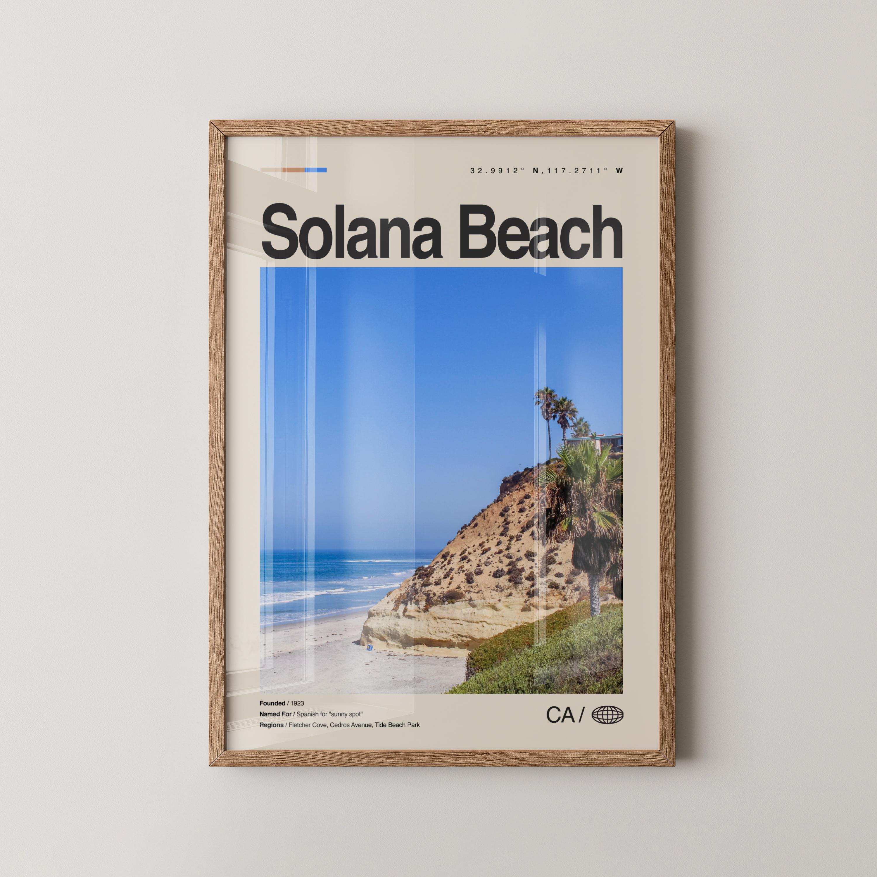 Solana Beach Print California, Solana Beach Wall Art, Solana Beach Poster,  Solana Beach Photo, Fletcher Cove, Cedros Avenue, Tide Beach - Etsy Canada