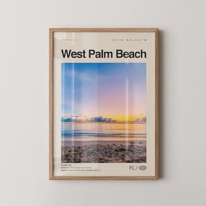 West Palm Beach Print Florida, West Palm Beach Wall Art, West Palm Beach Poster, West Palm Beach Photo, Clematis Street, The Square,
