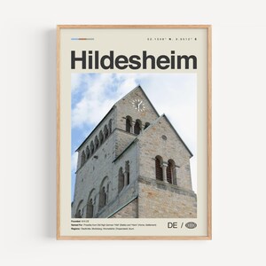 Hildesheim Poster Schwarz weiß, Hildesheim Wand Kunst, Hildesheim Poster, Hildesheim Foto, Hildesheim Wand Dekoration, Hildesheim Karte, Deutschland