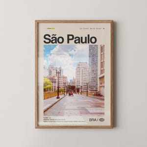 São Paulo print, São Paulo wall art, São Paulo poster, São Paulo photo, Ibirapuera Park, São Paulo Museum of Art, Paulista Avenue, Municipal
