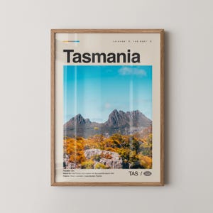 Tasmanien Poster Nr. 1, Tasmanien Poster, Tasmanien Poster, Tasmanien Foto, TAS, Tassie, Hobart, Australien, Ozeanien