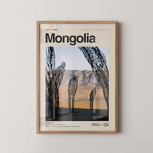 Mongolia Print, Mongolia Wall Art, Mongolia Poster, Mongolia Photo, Ulaanbaatar, Gobi Desert, Khövsgöl Lake, Orkhon Valley