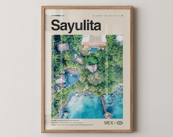 Sayulita Print Mexico, Sayulita Wall Art, Sayulita Poster, Sayulita Photo, Sayulita Beach, Plaza Sayulita, Marietas Islands, Punta de Mita