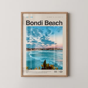 Bondi Beach Print No 2, Bondi Beach Wall Art, Bondi Beach Poster, Bondi Beach Photo, Sydney Poster Print, Australia