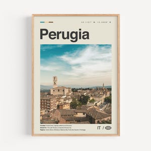Perugia Print Schwarzweiß, Perugia Wandkunst, Perugia Poster, Perugia Foto, Perugia Wanddekoration, Perugia Karte, Italien