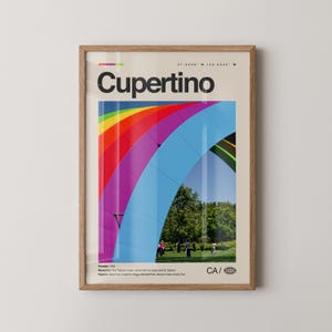 Cupertino Print California, Cupertino Wall Art, Cupertino Poster, Cupertino Photo, Apple Park, Rancho San Antonio Preserve, McClellan